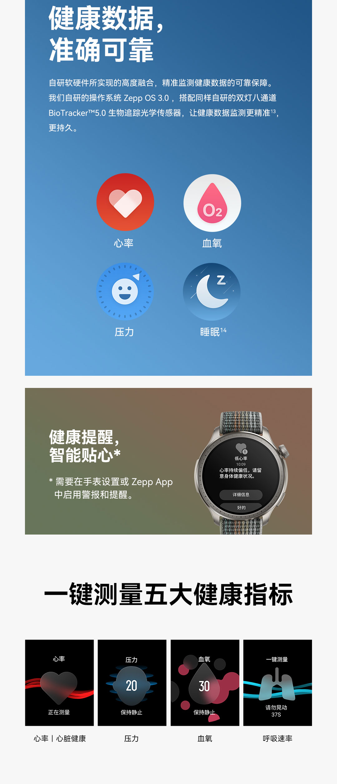 华米Balance 智能运动手表（硅胶表带）详情图 20